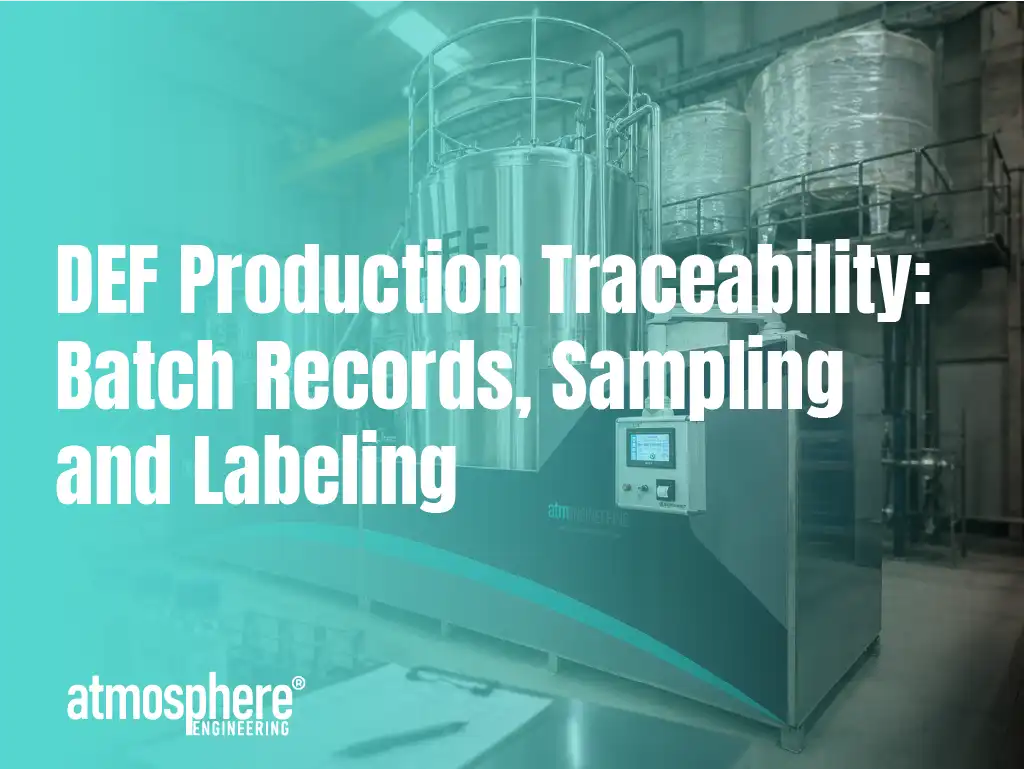 DEF Production Traceability for AdBlue Quality